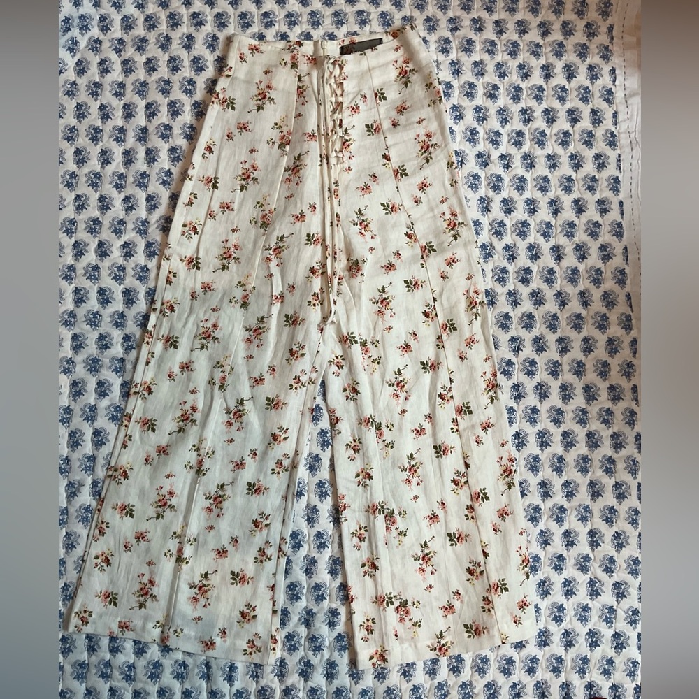 Reformation high waisted pant and crop top set